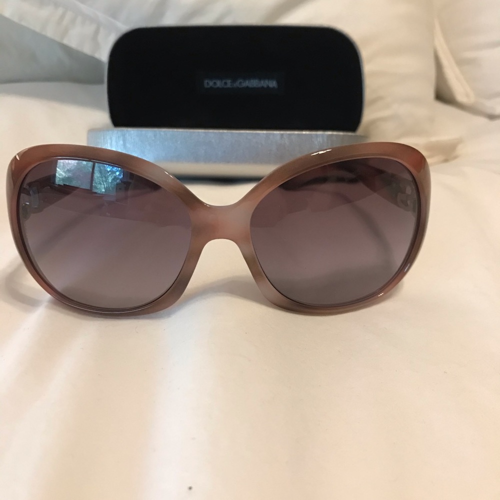 New Dolce and Gabbana Brown and Pink Sunglasses